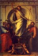 Fra Bartolommeo Resurrected Christ with Saints